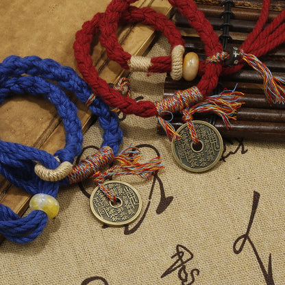 Mountain Ghost Coin Tibetan Hand Rope