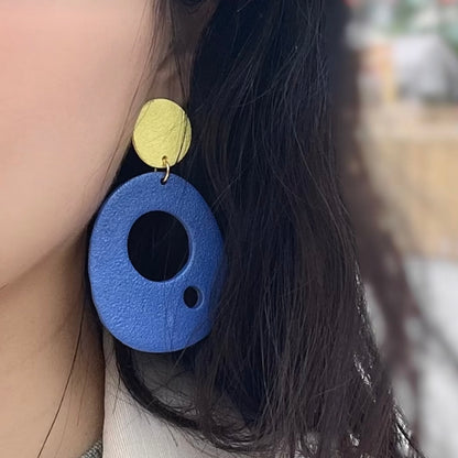 Dopamine Circle Clay Earrings